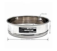 Tamis d'analyse en acier inoxydable de 20cm, 1 pièce, tamis de Test en laboratoire de 700 mailles for l'échantillonnage et l'inspection, taille des pores de 0.02mm(700 Mesh 0.02mm)