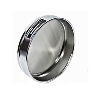 Tamis d'analyse standard de laboratoire, tamis d'essai d'inspection d'échantillonnage, maille de filtre SUS 304, cadre de chromage, diamètre 20 cm, maille 12-200(50 mesh)