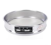 Tamis de 20 cm avec écran en maille d'acier inoxydable pour tamisage de poudre de laboratoire et analyse des grains du sol, cadre d'inspection des particules industrielles (maille 300)