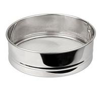 Fackelmann Tamis de cuisine inox 28313 – extra fin, tamiseur à quinoa, 18 x 5 cm, argenté