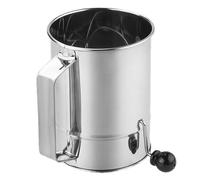 Tamis de cuisson - Shaker à farine en acier inoxydable, tamis à poudre à manivelle, passoire à tasse en fine | Outils de pâtisserie de cuisine pour cuire le gâteau Sucre Farine Époudrez Texture