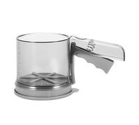 Tamis de cuisson - Tamis à farine | Pot de tamisage en fine | Passoire en acier inoxydable | Passoire à poudre portable à double couche | Plumeau semi-automatique pour restaurant, maison