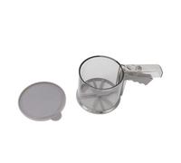Tamis de farine de farine de farine avec un maillage fin réglable et conception transparente idéale pour la cuisine de cuisine en une seule couche PP matériau permet une opération (1 niveau)