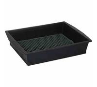 Tamis de Jardin Avec Réglable Maillage 36,5x27x7cm Plastique Noir Grille