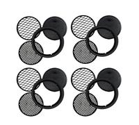 Tamis de Jardin en Plastique Noir, Trois Grilles, Pratique pour Balcon | Grilles Grossière Moyenne Fine, Démontables et Installables, Rangement Facile