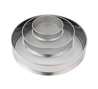 Tamis de jardin Lot de 3 grilles à mailles fines robustes en acier | Passoire à terre pour sol Pour terre, cailloux, gravier, jardin, maison et