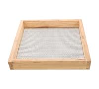 Tamis de Jardin Manuel en Bois et Acier Inoxydable, 0,118 Pouce | Compost et Terreau, Drainage et Aération Améliorés, Design Ergonomique, Usage Jardinage