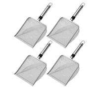 Tamis de Jardin Sifter, Sifter de Sol pour rochers | 2/2,8/3,8/5 mm Épurateur de Compost en Maille avec poignée, Portable en Acier Inoxydable - Pelle à saleté 4 x pour Sable, rochers