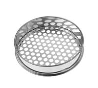 Tamis de Jardinage Maille 12 MM 20cm Rond, en Acier Inoxydable | Tamis à Terre de Jardin, Usage Extérieur, Format Compact Portable, Finition Argentée, pour Différents Lieux
