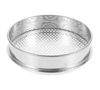 Tamis de Jardinage Rond 20cm en Acier Inoxydable, 4 Mm | Efficient Screening, Usage Outdoor Gardens et Gardening, Format Compact, Couleur Argenté, Outil de Culture