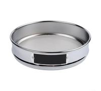 Tamis de laboratoire 20 cm Tamis de test robuste pour sable et maille résistante Outil de contrôle de qualité 4-600 mailles (18 mailles)