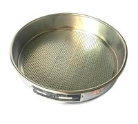 Tamis de laboratoire à mailles, Tamis d'essai en laboratoire for prélèvement d'échantillons de sol horticole, galvanisé, à trous ronds de 20 cm, ouverture de 1 à 30 mm(2.0mm)
