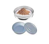 Tamis de Laboratoire avec plateau et couvercle,Tamis à Essai,Acier Inoxydable,Empilables,Rond