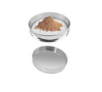 Tamis de Laboratoire avec plateau,Tamis à Essai,Acier Inoxydable,Empilables,Rond,pour Labor