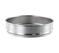 Tamis de laboratoire en acier inoxydable 304 avec cadre chromé pour inspection d'échantillons industriels, différentes ouvertures de maille de 2 mm à 0,15 mm pour classification des matériaux (20