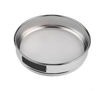 Tamis de laboratoire en acier inoxydable 304 avec cadre plaqué chrome pour inspection d'échantillons industriels, différentes ouvertures de maille de 2 mm à 0,15 mm pour classification des matériaux