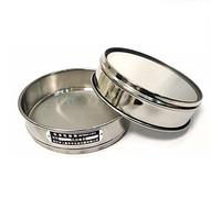 Tamis de laboratoire en acier inoxydable, Tamis de test standard laboratoire en acier inoxydable, 2 pièces, mailles 8-200, diamètre 20 cm, perforation double couche(180 Mesh(0.088Mm))