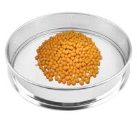 Tamis de laboratoire standard, Tamis de test standard laboratoire en acier inoxydable, maille 0,003 à 12,5 mm, 15 40 cm, argent(Mesh 3mm)