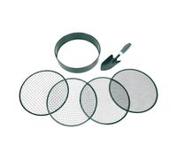 Tamis de Sol avec Tamis Interchangeables | Fer galvanisé durable, s\'adapte au seau standard de 5 gallons, idéal pour la terre, le sable et le compost.