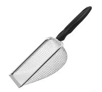 Tamis de sol de jardin avec poignée, filtre à sable en acier inoxydable et séparateur de pierre pour compost, roches et tamisage de la saleté (2,8 mm)