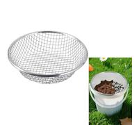 Tamis de sol galvanisé pour compost, saleté, rochers, jardin, tamis de terre pour seau de 19 litres, outil de tamisage de compostage, 9,5 mm