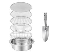Tamis de sol multifonction en métal avec tamis interchangeables, parfait pour séparer les débris de la saleté et du compost tamis à main