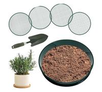 Tamis de Sol pour Le Jardinage, Tamis de Sol,Tamis de Sol à Mailles Fins légères - Accessoires de Jardinage Polyvalents, écran de Tamis Portable pour Le compostage, dépistage du Gravier