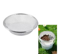 Tamis de terre pour sable, roche, compost, tamis de saleté pour seau de 2,5 litres, tamis de sol pour jardinage, 0,3 cm