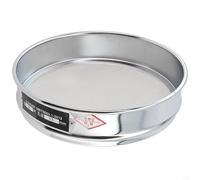 Tamis de test 30 mailles de 20 cm avec 4 options de maille à 600 mailles, cadre chromé et maille en acier inoxydable 304 pour inspection d'échantillons, tests en laboratoire, pharmaceutique