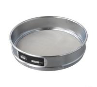Tamis de test chromé de 20 cm essentiel pour l'analyse d'échantillons alimentaires et industriels (100 mailles)
