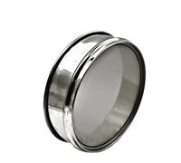 Tamis de test d'analyse en laboratoire 20 cm - Tamis en acier inoxydable 400 mailles for utilisation en laboratoire - Taille des pores 0,0385 mm