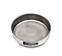 Tamis de test d'analyse en laboratoire de haute précision, diamètre 20 cm, 325, taille des pores 0,045 mm, construction entièrement en acier inoxydable