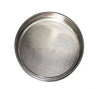 Tamis de test de laboratoire 20 cm en acier inoxydable avec ouverture standard 10-100 mailles pour analyse du sol en poudre de grain, cadre chromé (50 mailles)