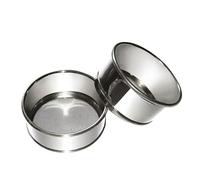 Tamis de test de laboratoire standard 304 SUS - 10 cm de diamètre, 10-500 mailles, cadre chromé for l'échantillonnage et l'inspection - 1 pièce(50 mesh(0.355mm))