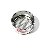 Tamis de test de laboratoire standard - en acier inoxydable 304 de 10 cm de diamètre avec cadre chromé for l'échantillonnage et l'inspection(6 mesh)