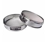 Tamis de test en acier inoxydable 2 pièces, maille 325-2400, diamètre 20 cm, avec cadre perforation double couche(500 mesh(0.03mm))