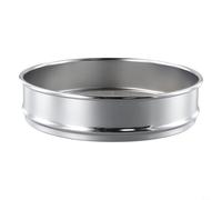 Tamis de test en acier inoxydable 304 - 20 cm - Cadre chromé - Pour analyse des granulés de médicaments et tâches d'inspection des échantillons (20 mailles)