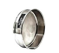 Tamis de test en acier inoxydable 304 - 20 cm de diamètre, de 0,074 à 1,6 mm, tamis d'échantillonnage for analyse en laboratoire for l'inspection(150 mesh)