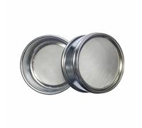 Tamis de test en acier inoxydable 304, diamètre 100 mm, 12-200, cadre double couche, 1 pièce(200 mesh)