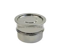 Tamis de test en acier inoxydable de 10 cm avec couvercle et fond for échantillonnage et inspection en laboratoire(500mesh(0.0308mm))