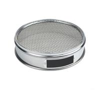 Tamis de test en acier inoxydable de 20 cm, cadre chromé, écran en maille de laboratoire, tamis d'analyse des particules de sol pour sol, sable, poudre, inspection, utilisation industrielle en