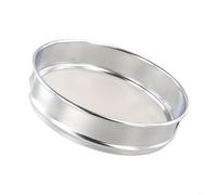 Tamis de test en acier inoxydable de 20 cm, écran en maille standard de laboratoire de qualité 304, cadre plaqué chrome pour le sol, le sable, la poudre, l'analyse du grain du métal, contrôle de