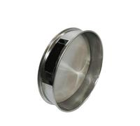 Tamis de test for échantillons de 12 à 150 mailles, diamètre 20 cm, tamis à farine en acier inoxydable avec cadre chromé, 1 pièce(180)