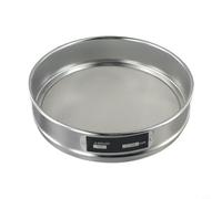 Tamis de test rond de 20 cm pour laboratoire, cadre chromé, tamis d'analyse, maille en acier inoxydable, test du matériau, maille 10-100 (100 mesh)