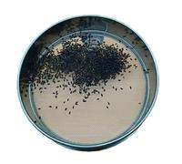 Tamis de test, tamis à farine, maille fine, rond en acier inoxydable pour la pâtisserie, la cuisine, le laboratoire, diamètre 30 cm (taille des mailles 2 mm)
