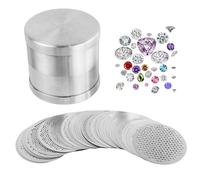 Tamis de tri de perles - Tamis en acier inoxydable 48 mm, maille fine pour le tri des diamants, le dimensionnement des pierres