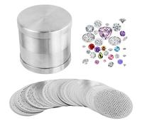 Tamis de tri de perles, tamis en acier inoxydable 48mm, outils fabrication bijoux à mailles fines pour le tri des diamants et le dimensionnement des pierres