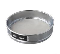 Tamis d'essai 20 cm 304 cadre chromé maille 4-600 maille pour laboratoire, industrie, analyse alimentaire, argent (100 mesh)