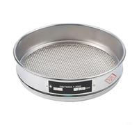 Tamis d'essai 20 cm 304 cadre chromé maille 4-600 maille pour laboratoire, industrie, analyse alimentaire, argent (40 mesh)