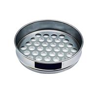Tamis d'essai de laboratoire, tamis à trous ronds for échantillonnage de sol, diamètre 20 cm, ouverture 0,075-60 mm, tamis vibrant galvanisé, 1 pièce (60 mm)(0.075mm)